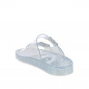 Chanclas Owel transparentes abiertas con doble hebilla