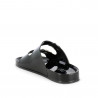 Chanclas Owel negras abiertas con doble hebilla