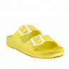 Chanclas Owel amarillas abiertas con doble hebilla