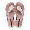 Chanclas Ipanema doradas con tiras anchas