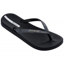 Chanclas Ipanema negras con purpurina - Querol online
