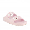 Chanclas Owel rosas abiertas con doble hebilla