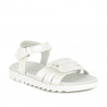 sandalias QUETS! blancas de tiras y doble velcro