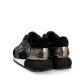 Zapatillas deportivas Gioseppo negras con print de serpiente para mujer onhaye - Querol online