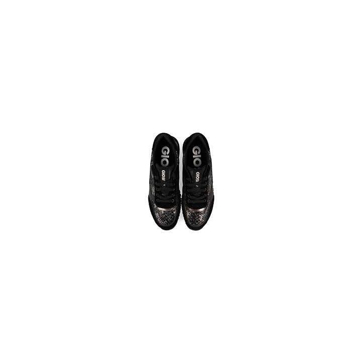 Zapatillas deportivas Gioseppo negras con print de serpiente para mujer onhaye - Querol online