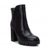 Botines tacón Xti 43065 negro con tacón grueso