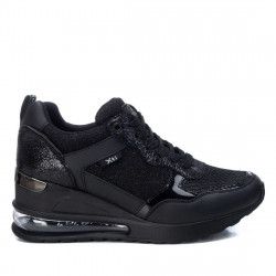 Zapatillas deportivas Xti 42946 negro con cuña y cámara de aire - Querol online
