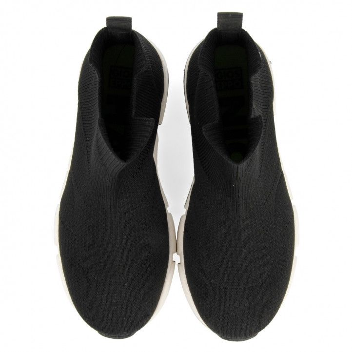 Zapatillas deporte Gioseppo calcetín color negro para niño loitz - Querol online