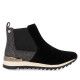 Zapatillas deporte Gioseppo en piel y glitter negro para niña linz en tallas 30 y 31 - Querol online