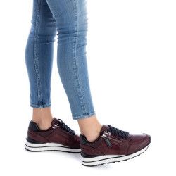 Zapatos cuña Xti 043009 burdeos - Querol online