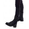 Botines planos Xti 042894 cremallera lateral y animal print