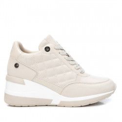 Zapatillas Xti 043236 deportiva con cuña en beige - Querol online
