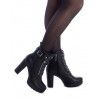 Botines tacón Refresh 078971 con cremallera y cordones