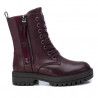 Botins Xti 057680 amb doble cremallera i cordons bordeus
