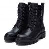 Botines Xti 057680 con doble cremallera y cordones negros