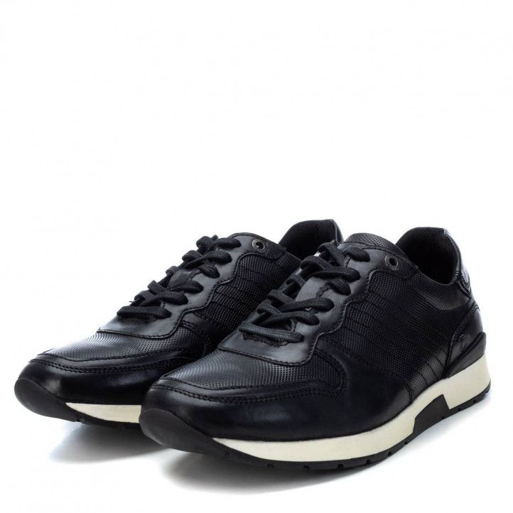 Zapatos sport Carmela 067508 negra con suela blanca - Querol online