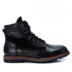 Botines Carmela 067519 negros con detalles en ante - Querol online