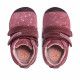 Zapatos abotinados Biomecanics rosas con lazos plateados - Querol online