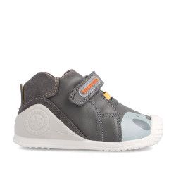 Sabates abotinades Biomecanics grisos amb elefants i globus - Querol online