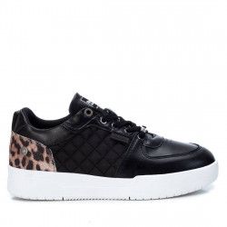 Zapatillas Refresh 077789 talón de animal print en negro - Querol online