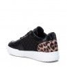 Zapatillas Refresh 077789 talón de animal print en negro
