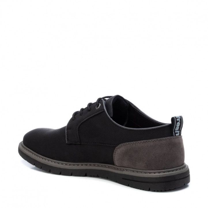 Zapatos vestir Refresh 076533 con talón en serraje gris - Querol online