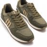 Sabatilles esportives Mustang en color verd militar combinada amb detalls en beix