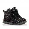 Botins Mustang d'estil militar amb detall d'estrelles multicolor