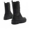 Botas planas Mustang mars con cordones y suela truck en negro