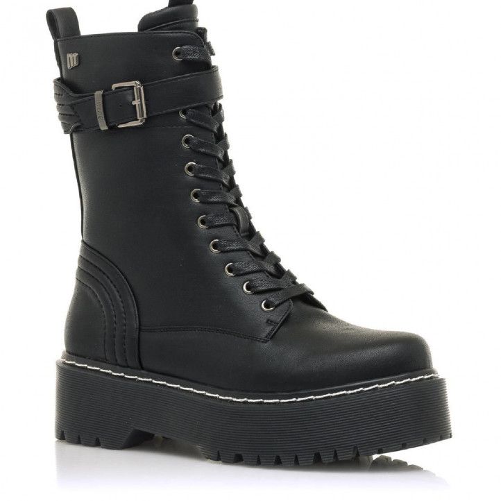 Botines Plataforma Stormy Con Pulsera De Hebilla Mustang | Querol