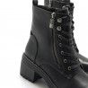 Botins de taló Mustang doris amb detalla de cremallera lateral en negre