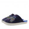 Zapatillas casa Gioseppo azul marino con motivos de videojuegos hilzingen