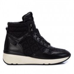 Botins de taló Carmela 068114 combinat amb textil i amb falca - Querol online