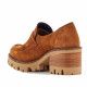 Zapatos tacón Redlove amelina marrones tipo mocasín con plataforma - Querol online