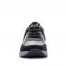 Zapatillas Geox negras con suela gris y colores