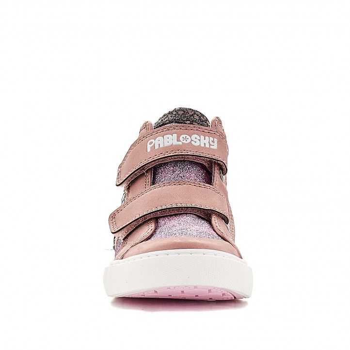 Zapatos abotinados Pablosky con varias texturas metalizadas - Querol online
