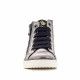 Zapatos abotinados QUETS! plateada con estrellas negras - Querol online