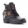 Botins Geox negres amb motius militars