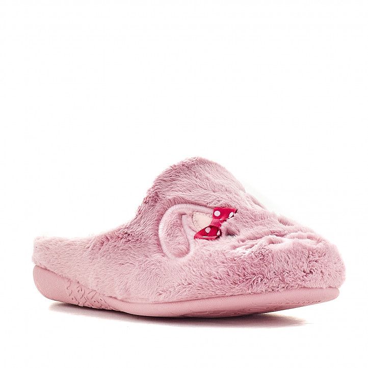 Zapatillas casa Vulladi rosas con conejjo - Querol online