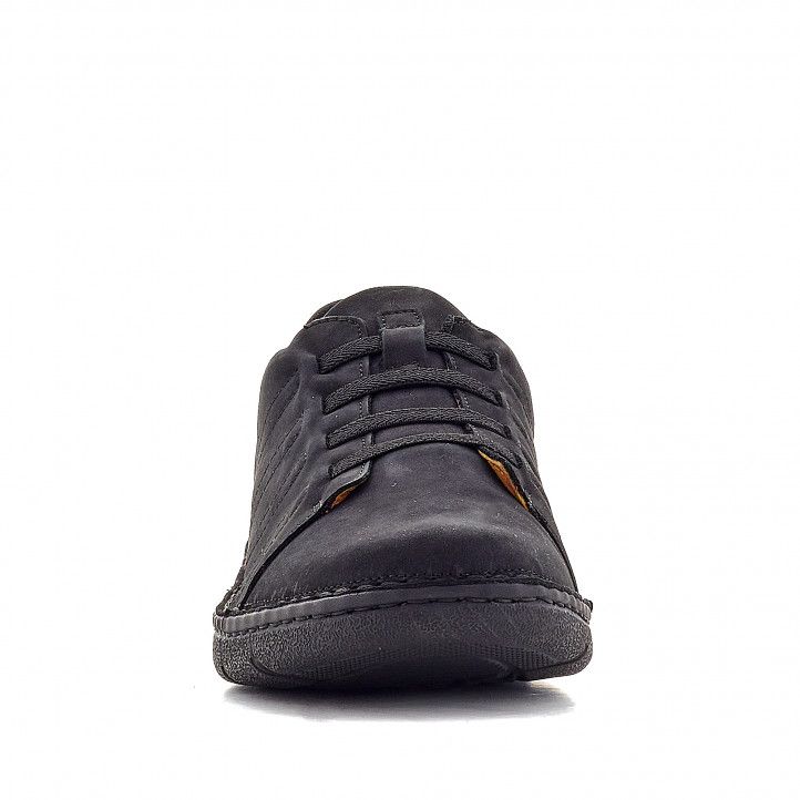 Zapatos sport Zen negros con elásticos en frontal - Querol online