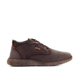 Botins Zen marrons amb pell esquarterada - Querol online