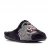 Zapatillas casa Vulladi negras con monstruo