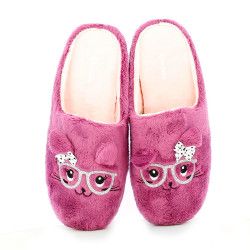 Zapatillas casa Garzon lilas con conejo - Querol online