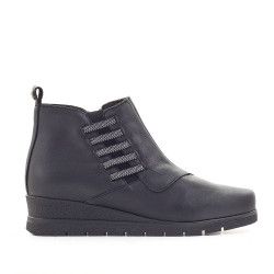 Botins Valeria's negres amb elàstics en el costat