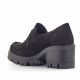 Zapatos tacón Redlove amelina negros tipo mocasín con plataforma - Querol online