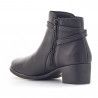 Botins de taló Redlove adal negres amb doble tira i sivella