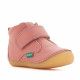 Zapatos abotinados Kickers en color rosa con cierre de velcro - Querol online