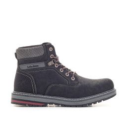 Botins Lois negres i grisos amb cordons - Querol online