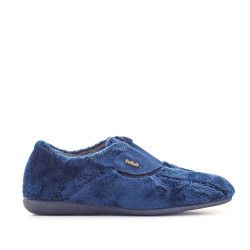 Zapatillas casa Vulladi cierre con velcro en azul - Querol online