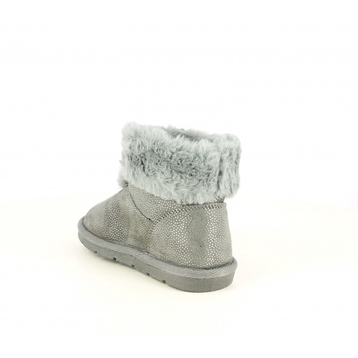 Botines Chicco grises brillantes con borlas - Querol online